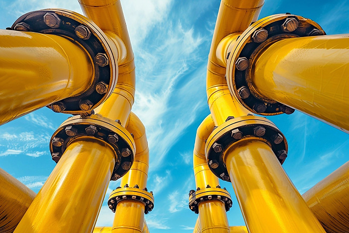 close-up-yellow-pipes